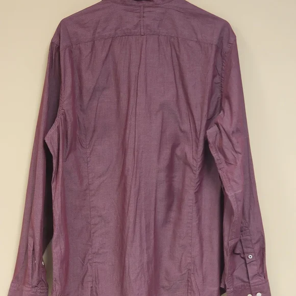 Banana Republic Mens Shirt X-Large XL Pink Solid Tailored Slim Fit - Picture 5 of 8